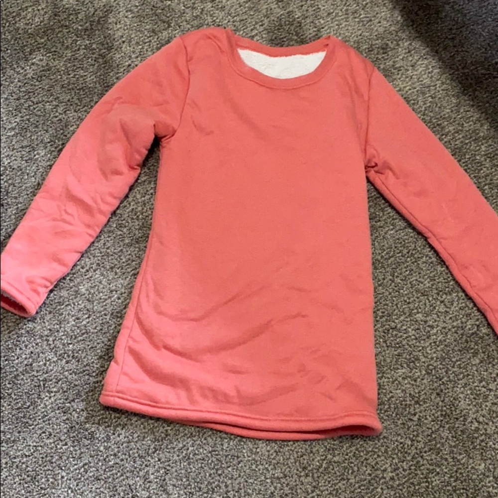 Fleece lined sweater